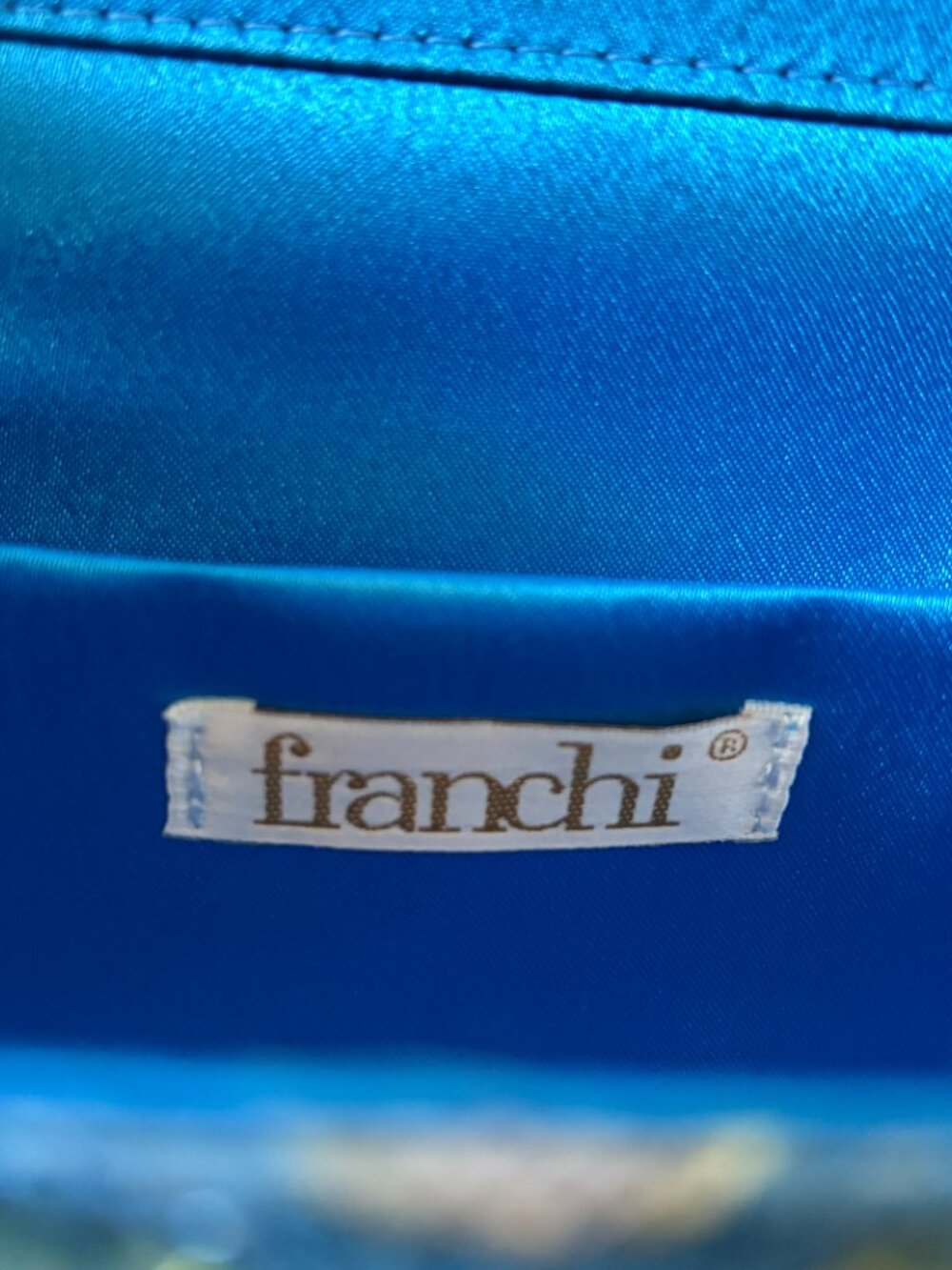Franchi Straw Clutch Crossbody bag with Metal Rope Strap - Picture 10 of 10
